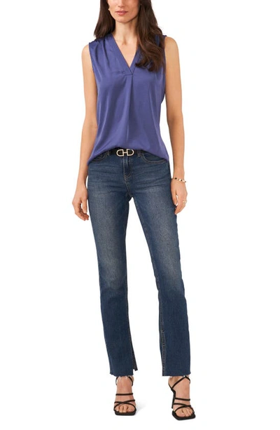 Shop Vince Camuto Rumpled Satin Blouse In Dusk