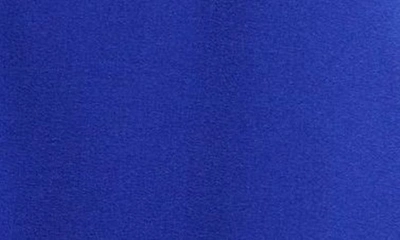 Vince Camuto Crepe Buckle Neck Shift Dress In Cobalt