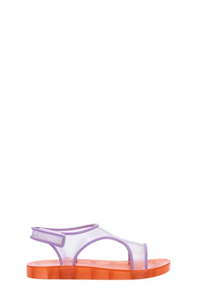 Shop Mini Melissa Kids' Jelly Sandal In Orange/ Clear/ Lilac