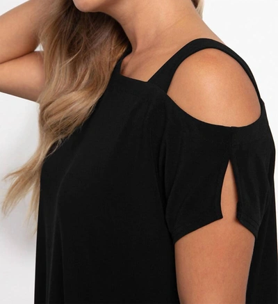 Shop Sympli One Shoulder Boxy Dress In Black