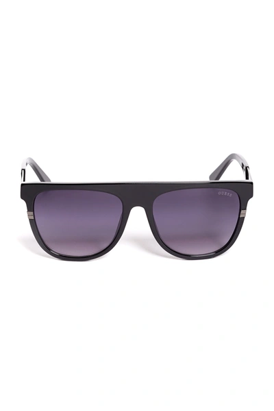 Shop Guess Factory Plastic Aviator Sunglasses In Purple