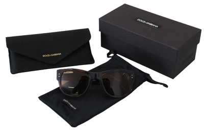 Shop Dolce & Gabbana Square Acetate Frame Uv Dg4338f Women's Sunglasses In Brown