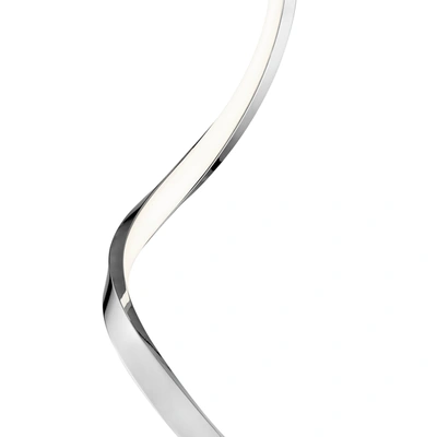Shop Finesse Decor Modern Spiral Led Table Lamp In Silver