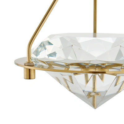 Shop Finesse Decor Hollywood Diamond 1 Light Pendant In Gold