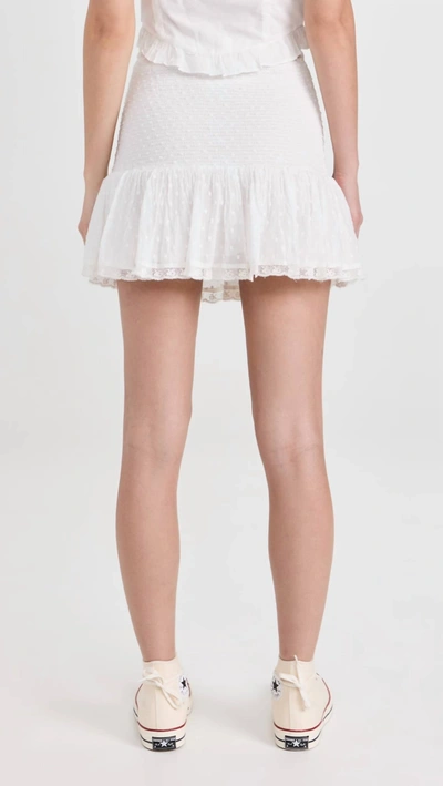 Shop Loveshackfancy Milla Skirt In True White