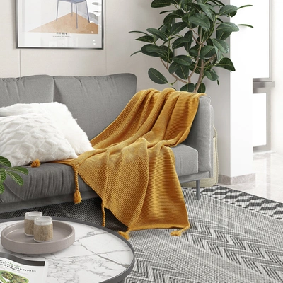Shop Cozy Tyme Isai Throw In Yellow