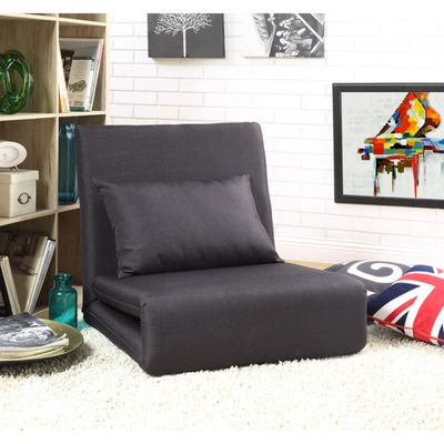 Shop Loungie Relaxie Flip Chair In Black