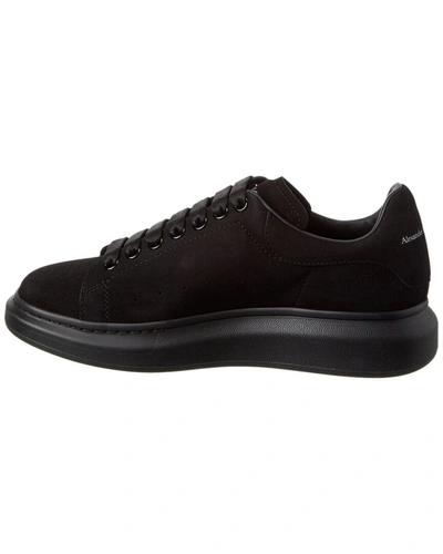 Shop Alexander Mcqueen Oversized Suede Sneaker In Black