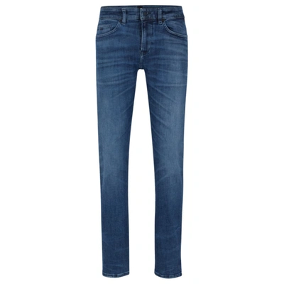 Shop Hugo Boss Slim-fit Jeans In Blue Supreme-movement Denim