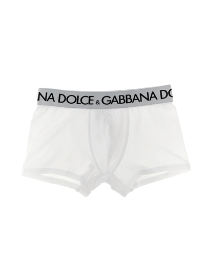 Shop Dolce & Gabbana 2-pack Logo Boxer Boxer Underwear, Body White
