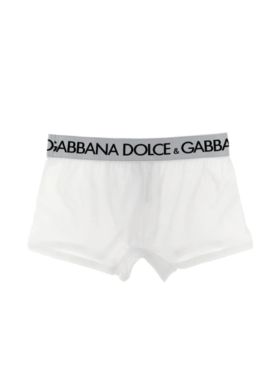 Shop Dolce & Gabbana 2-pack Logo Boxer Boxer Underwear, Body White