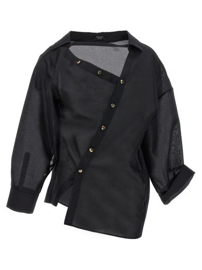 Shop A.w.a.k.e. Asymmetric Shirt Shirt, Blouse Black