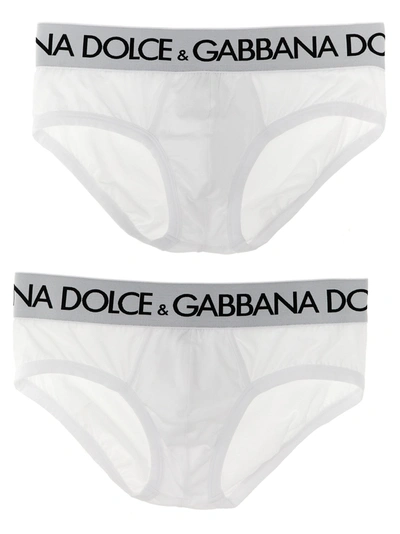 Shop Dolce & Gabbana Brando 2-pack Briefs Underwear, Body White
