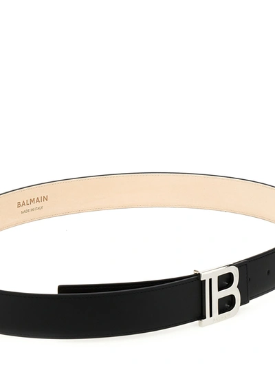 Shop Balmain Buckle Logo Belt Belts Black