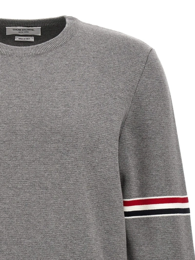 Shop Thom Browne Classic Sweater Sweater, Cardigans Gray