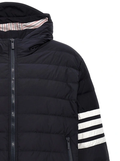 Shop Thom Browne Downfill Ski Hooded Down Jacket Casual Jackets, Parka Blue