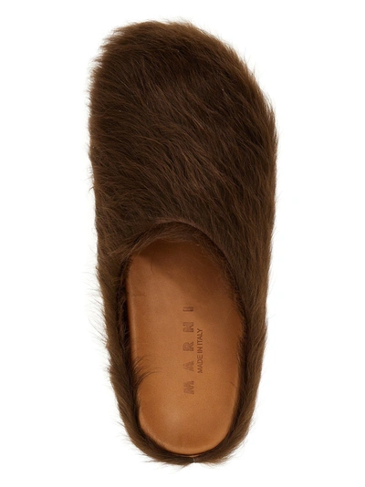 Shop Marni Fussbett Flat Shoes In Brown