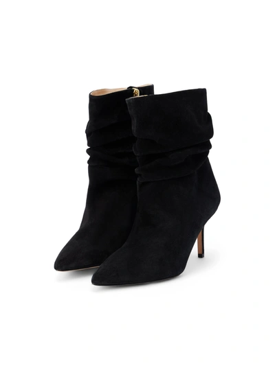 Shop L Agence Florine Bootie In Black Suede