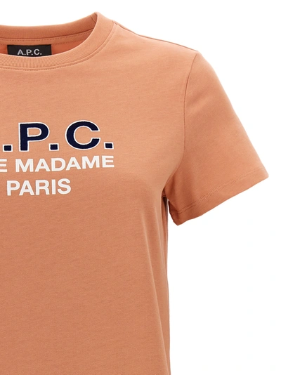 Shop Apc Madame T-shirt In Pink