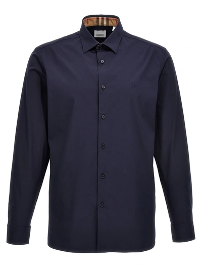 Shop Burberry Sherfield Shirt, Blouse Blue