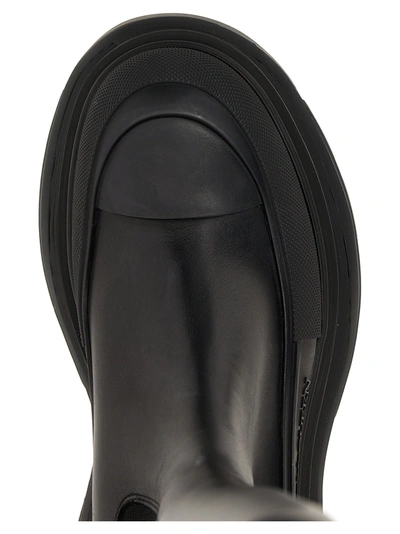 Shop Alexander Mcqueen Tread Slick Boots, Ankle Boots In Black
