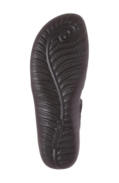 Naot Kata Lace-up Sandal In Black Leather