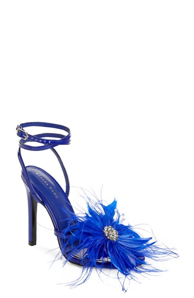 Shop Azalea Wang Santos Ankle Strap Sandal In Blue