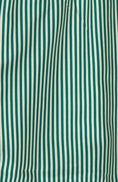 Shop Pacsun Kids' Stripe Swim Trunks In Stripe Green