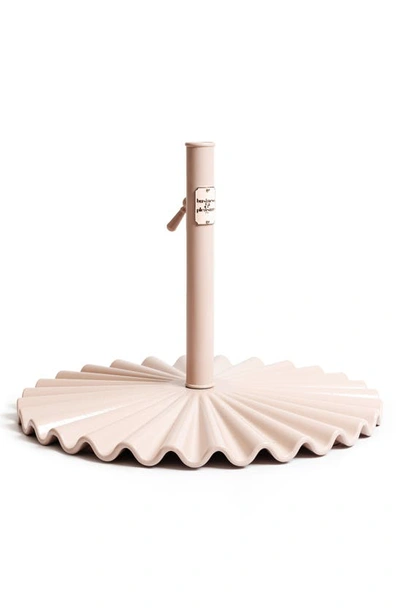 Shop Business & Pleasure Co. The Clamshell Base Umbrella Stand In Dusty Pink