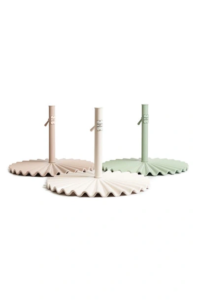 Shop Business & Pleasure Co. The Clamshell Base Umbrella Stand In Sage Green