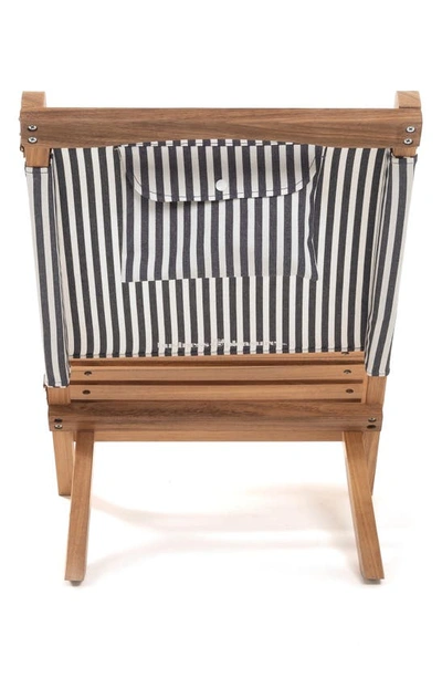 Shop Business & Pleasure Co. The 2-piece Chair In Laurens Navy Stripe