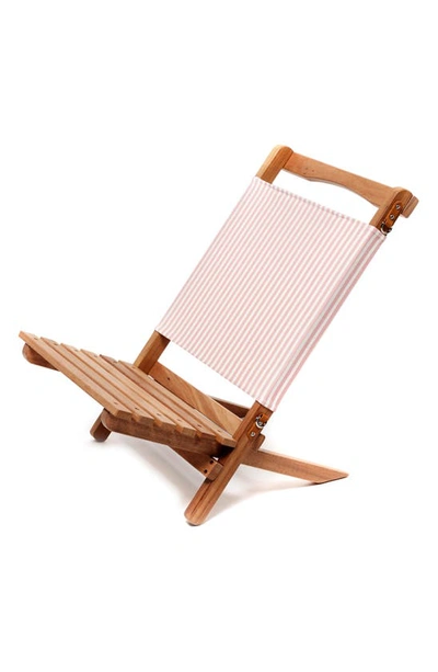 Shop Business & Pleasure Co. The 2-piece Chair In Laurens Pink Stripe