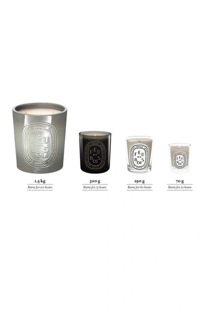 Shop Diptyque Feu De Bois (fire Wood) Large Scented Candle, 51.3 oz In Grey Vessel