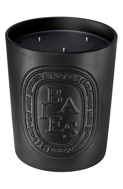 Shop Diptyque Baies (berries) Large Scented Candle, 10.2 oz In Black Vessel