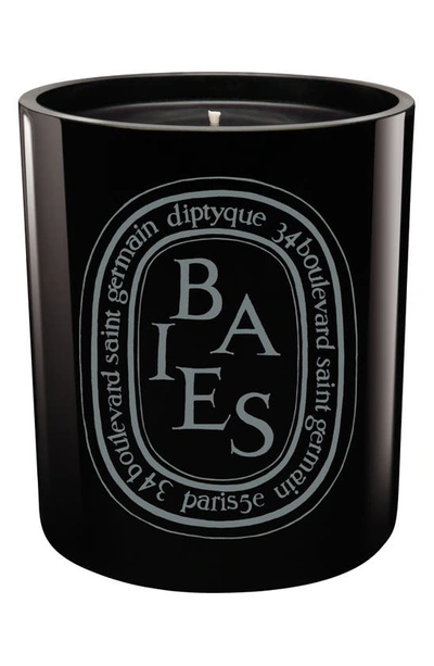 Shop Diptyque Baies (berries) Large Scented Candle, 10.2 oz In Black Vessel