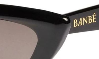 Shop Banbe The Helena Polarized Cat Eye Sunglasses In Black-jet