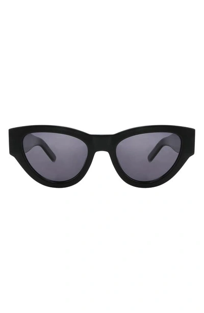 Shop Banbe The Carla Polarized Cat Eye Sunglasses In Black-jet