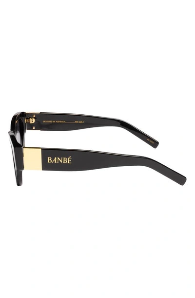 Shop Banbe The Carla Polarized Cat Eye Sunglasses In Black-jet