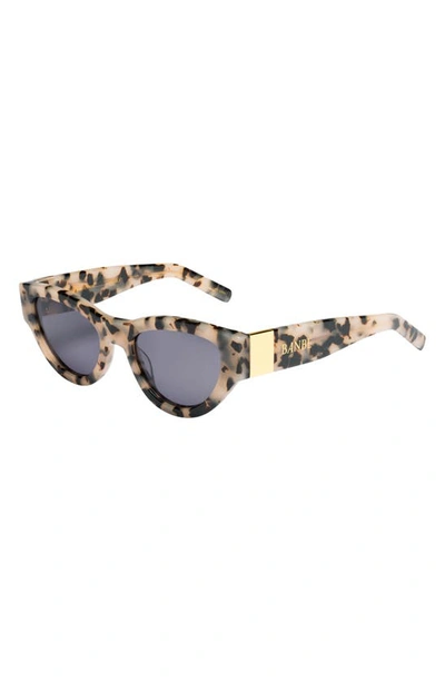 Shop Banbe The Carla Polarized Cat Eye Sunglasses In Blonde Tort - Jet