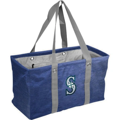 Shop Logo Brands Seattle Mariners Crosshatch Picnic Caddy Tote Bag In Navy