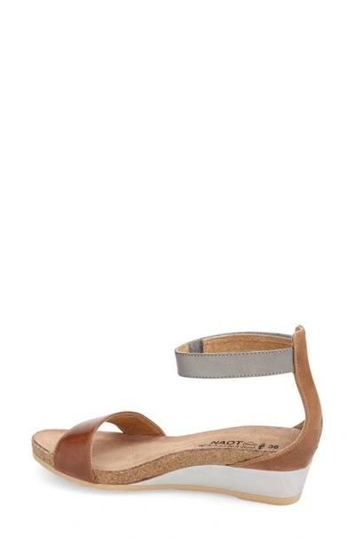 Shop Naot 'pixie' Sandal In Maple Latte Leather