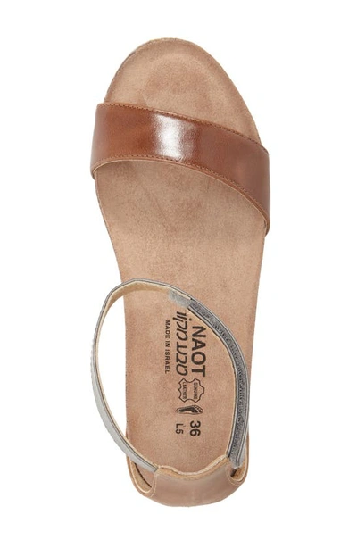 Naot 'pixie' Sandal In Maple Latte Leather