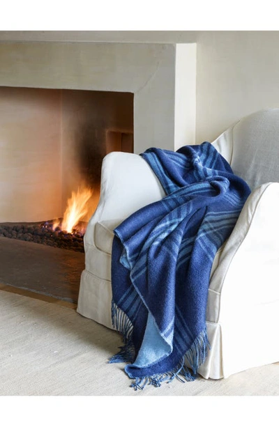 Matouk Diego Throw In Navy