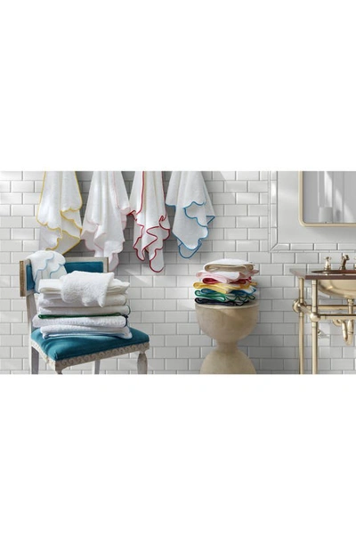 Matouk Cairo Scalloped Edge Cotton Bath Sheet In Light Blue