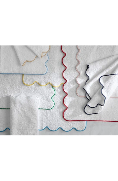 Matouk Cairo Scalloped Edge Cotton Bath Sheet In Light Blue