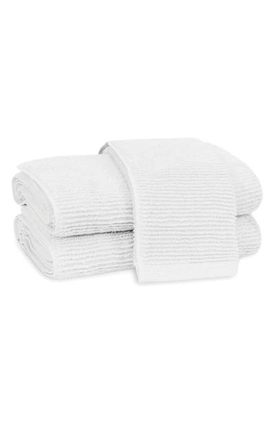 Shop Matouk Aman Rib Cotton Hand Towel In White
