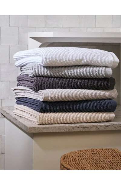 Matouk Aman Rib Cotton Washcloth In Baltic