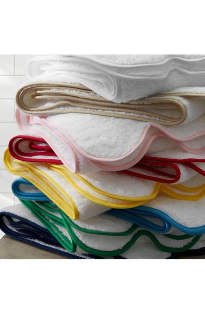 Shop Matouk Cairo Scalloped Edge Cotton Bath Towel In Navy