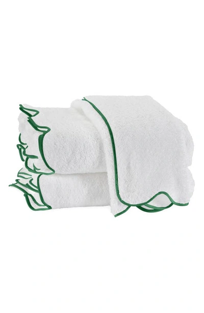Shop Matouk Cairo Scalloped Edge Cotton Bath Towel In Kelly Green