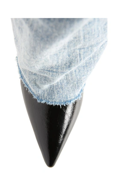 Azalea Wang Appealing Pointed Toe Denim Pump In Denim